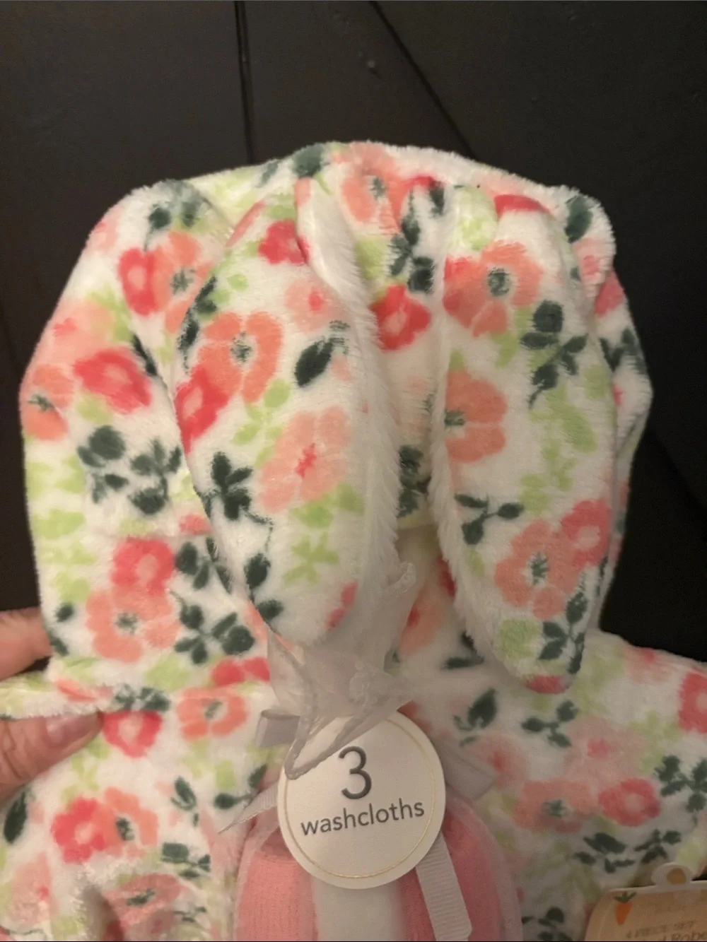 Floral Hooded Robe for Babies - Pink/Green